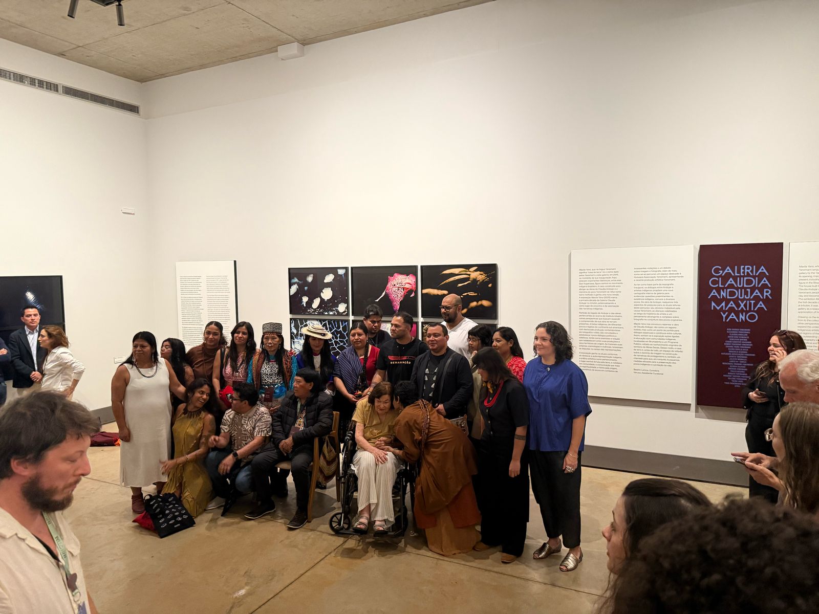 Artistas indígenas y Galería Claudia Andujar. Foto: Raúl Delgado.