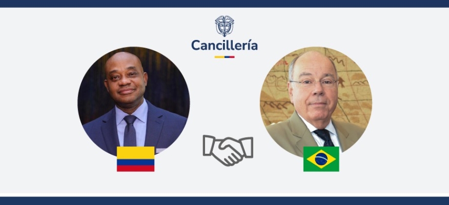 Cancilleres de Colombia y Brasil se reúnen este jueves en Brasilia