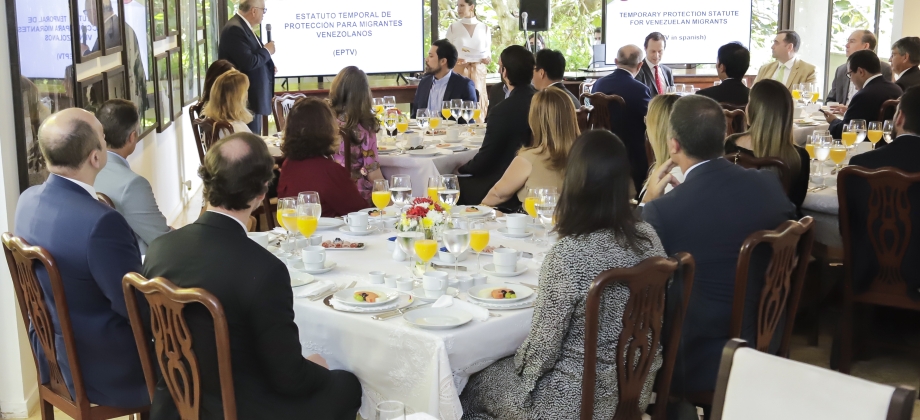 Embajada de Colombia en Brasil presentó los avances del Estatuto de Protección Temporal para Migrantes Venezolanos