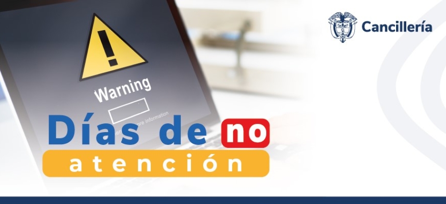 Embajada de Colombia en Brasil y su sección consular no tendrán atención al público 28 y 29 de marzo y 1 de abril de 2024