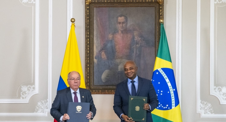 Cancilleres de Colombia y Brasil suscriben instrumentos de cooperación bilateral